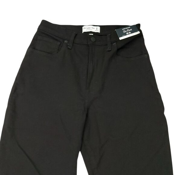 Abercrombie & Fitch Black Flare Jeans - Picture 2 of 12